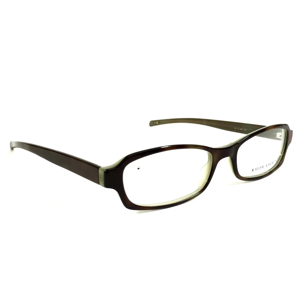 Vintage Ralph Lauren Eyeglasses Frames RL1406 FR7 Brown Tortoise Green 48-16-130